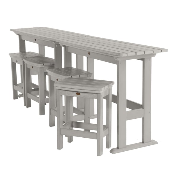 Highwood Usa Lehigh 6pc Counter Height Outdoor Patio Furniture Balcony Set AD-KITBALC101-HGR - main